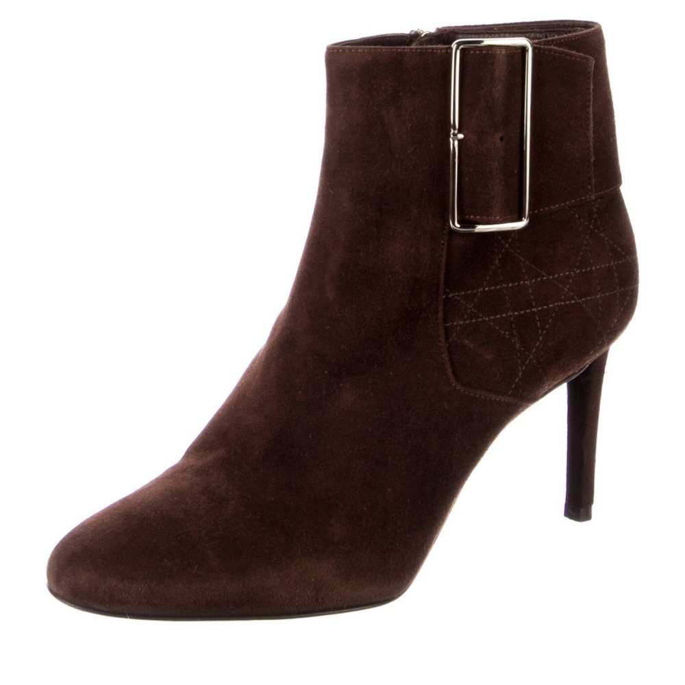 Christian Dior suede heeled boots - Picture 2 of 5